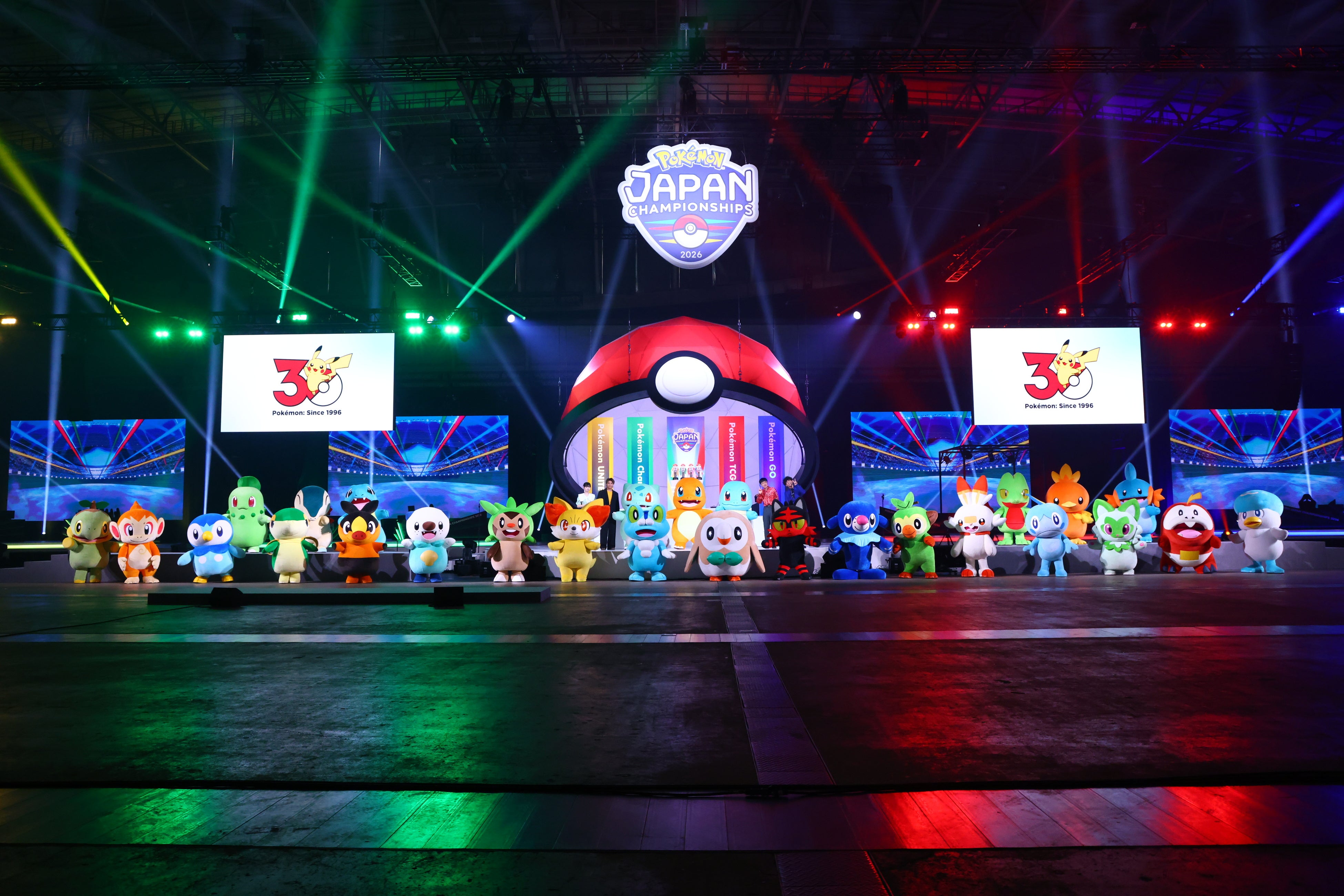 PJCS2026 ステージに勢揃いした27匹のポケモンたち